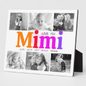 Love You Mimiさんカラフルはっきりしたモダン6 Photo Collage フォトプラーク (側面)