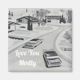 Love You Modly Midcentury モダン Architecture マグネット