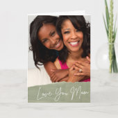 Love You Momカスタムフォトマザーズデイ シーズンカード (正面)