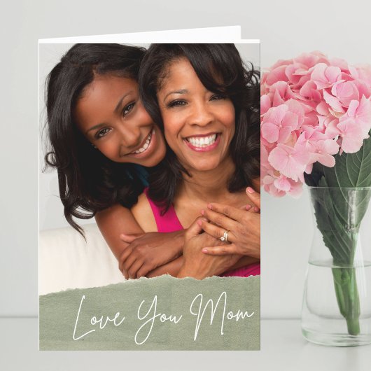 Love You Momカスタムフォトマザーズデイ シーズンカード