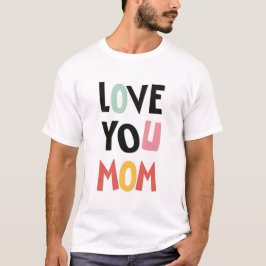 Love You MomメンズTシャツ Tシャツ
