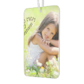 Love You Mom写真パーソナライズされたハート図形 カーエアーフレッシュナー (左)