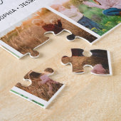 Love You Mom家族フォトコラージュひまわりジグソー ジグソーパズル (側面)