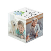 Love You Mom家族フォトコラージュ紫陽花 フォトキューブ (裏面アングル)