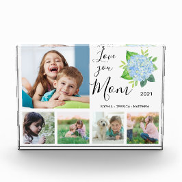 Love You Mom家族フォトコラージュ紫陽花 フォトブロック