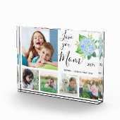 Love You Mom家族フォトコラージュ紫陽花 フォトブロック (右)