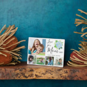 Love You Mom家族フォトコラージュ紫陽花 フォトプラーク (側面)