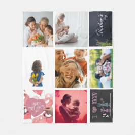 Love you Mom フリースブランケット