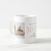 Love You Mom | 二枚の写真のコラージュ コーヒーマグカップ (正面左)