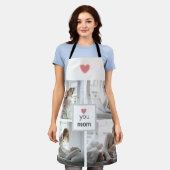 Love You Mom – 母カスタムの日のフォトエプロン エプロン (着用した状態)