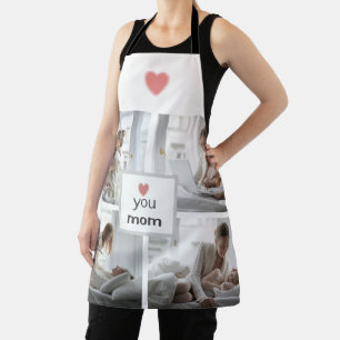 Love You Mom – 母カスタムの日のフォトエプロン エプロン