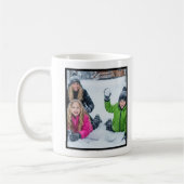 Love You Mom 1 Photo Keepsake Brush Script コーヒーマグカップ (左)