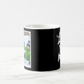 Love You Mom 1 Photo Keepsake Brush Script ブラック コーヒーマグカップ (中央)