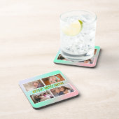 Love You Mom 4-Photo Pastel Memory コースター (右側)