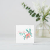 Love you mom callipraphy floral frame エンクロージャーカード (スタンド正面)