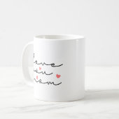 Love You Mom - Coffee Mug for Mothers Day コーヒーマグカップ (正面左)