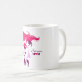 Love You Mom - Cute & Heartful Mother's Day Desig コーヒーマグカップ (正面右)