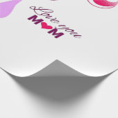 Love You Mom - Cute & Heartful Mother's Day Desig ラッピングペーパー (角)