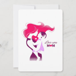 Love You Mom - Cute & Heartful Mother's Day Desig 招待状