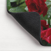 Love You Mom Drenched Roses Personalized マウスパッド (コーナー)