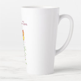 Love You Mom Floral – Mother’s Day Gift カフェラテマグ
