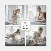 Love You Mom - Gift パーソナライズされた Photo Magnet マグネット (正面)
