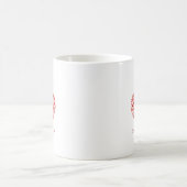“Love You Mom” Mother's Day Custom Name Heart Mug コーヒーマグカップ (中央)