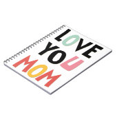 Love You Mom Notebook ノートブック (左側)