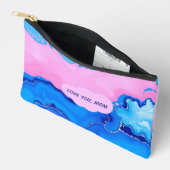 Love You Mom Pastel Fluid Art Design  アクセサリーポーチ (見開き)