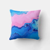 Love You Mom Pastel Fluid Art Design  クッション (裏面)