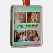 Love You Mom Pastel Tribute Keepsake メタルオーナメント (右)