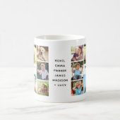 Love You Mom Photo Collage コーヒーマグカップ (中央)