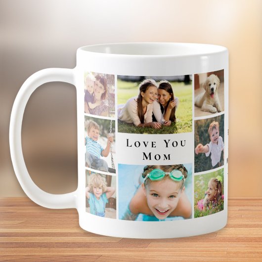 Love You Mom Photo Collage コーヒーマグカップ