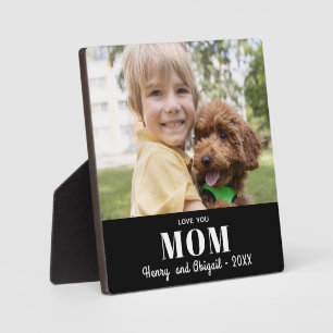 Love You Mom Photo Family Modern Memento フォトプラーク