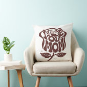 Love You Mom Rose Typography クッション (椅子)