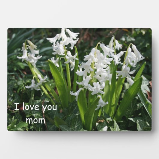 Love You Mom Tabletop Plates with Easel フォトプラーク (正面)