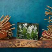 Love You Mom Tabletop Plates with Easel フォトプラーク (側面)