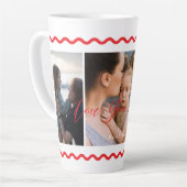 Love You Mom Thank You Photo カフェラテマグ (左アングル)