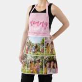 Love You Mommyかわいいピンクのフォトコラージュ エプロン (インサイチュ)