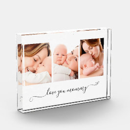 Love You Mommyのスカスタムクリプト3枚 フォトブロック