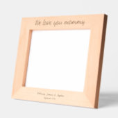 Love You Mommy Child Names日付 レーザー彫刻フレーム (左)