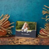 Love You Mommy Script Photo フォトプラーク (側面)