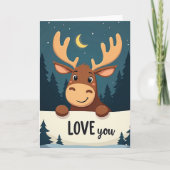 Love You Moose Card カード (正面)