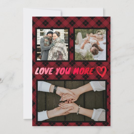 Love You More写真カスタムと詩 シーズンカード (正面)