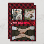 Love You More写真カスタムと詩 シーズンカード (正面/裏面)