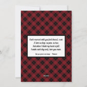 Love You More写真カスタムと詩 シーズンカード (裏面)