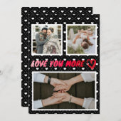 Love You More写真カスタムと詩 シーズンカード (正面/裏面)