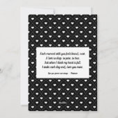 Love You More写真カスタムと詩 シーズンカード (裏面)