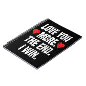 Love You More最後に私は彼の彼女のバレンタインの贈り物を勝つ ノートブック (左側)