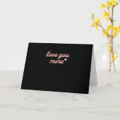 Love You More Artistic Design カード (黄色い花)